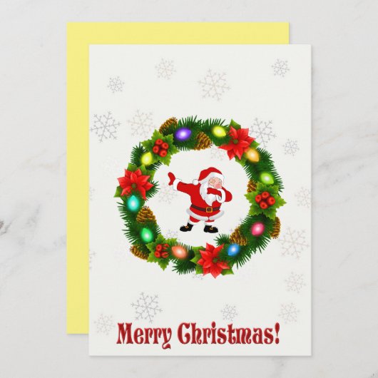 kerstkaarten feestdagenkaart (Voorkant / Achterkant)