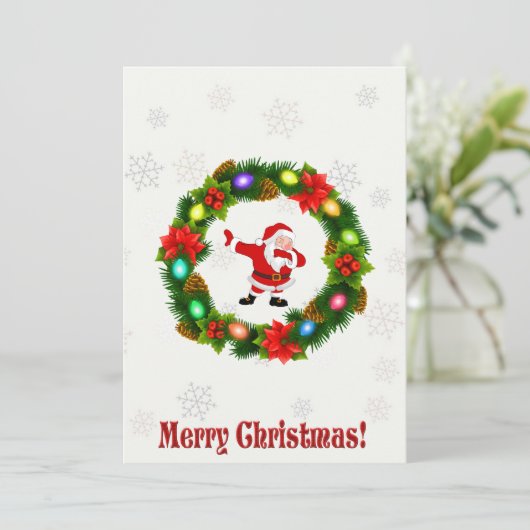 kerstkaarten feestdagenkaart (Staand voorkant)