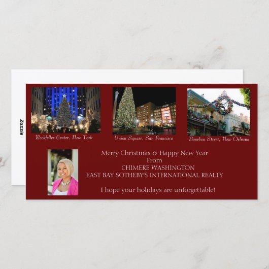 Kerstkaarten Feestdagenkaart (Voorkant / Achterkant)