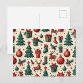 kerstkaarten feestdagenkaart (Voorkant / Achterkant)