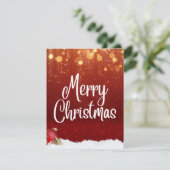 kerstkaarten - Fla Merry-kerstkaart Feestdagenkaart (Staand voorkant)