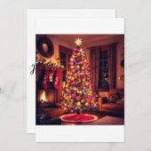 Kerstkaarten handgemaakt kaart (Voorkant / Achterkant)