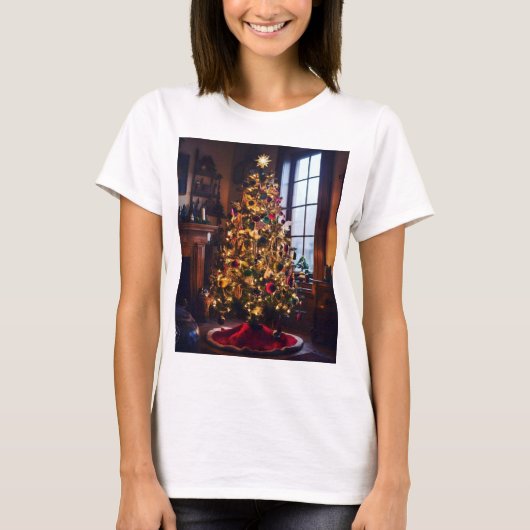 Kerstkaarten handgemaakt T-shirt (Voorkant)