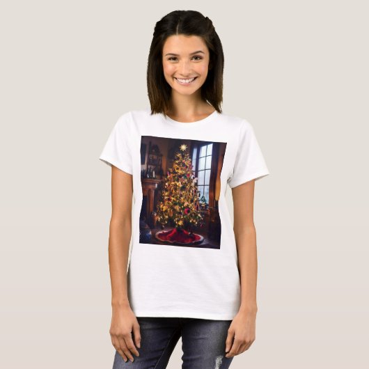 Kerstkaarten handgemaakt T-shirt (Voorkant volledig)