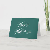 Kerstkaarten in Teal