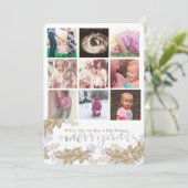 Kerstkaarten installeren met jaar in Review Kaart (Staand voorkant)