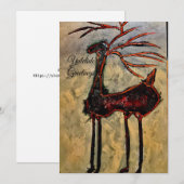 kerstkaarten kaart (Voorkant / Achterkant)