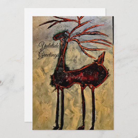 kerstkaarten kaart (Voorkant / Achterkant)