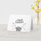 kerstkaarten kaart (Gele Bloem)