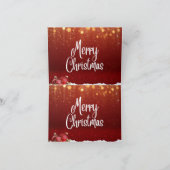 kerstkaarten - landschap gevouwen kerstkaart feestdagen kaart (Binnen)