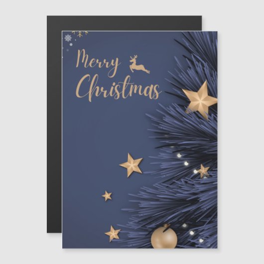 kerstkaarten - magnetische kerstkaart (Voorkant / Achterkant)