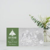 Kerstkaarten met aangepaste Vakantie begroeting Feestdagenkaart (Staand voorkant)