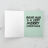 KERSTKAARTEN MET BEERKNUFFEL KAART (Binnen)