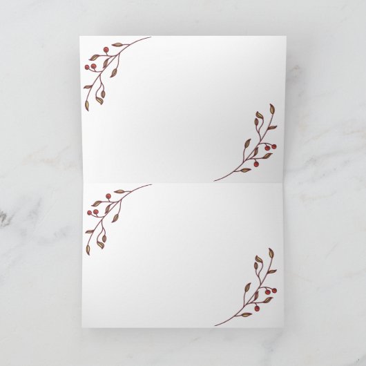 Kerstkaarten met Bladmuziek van Deck the Halls Feestdagen Kaart (Binnen)