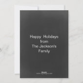 kerstKaarten met chalkbordvolleybalspeler Feestdagenkaart (Achterkant)