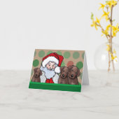 kerstKaarten met chocolade Lab Kaart (Gele Bloem)