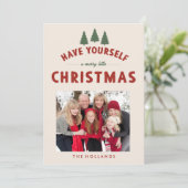 Kerstkaarten met de tekst 'Have Yourself a Merry L Kaart (Staand voorkant)