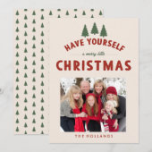 Kerstkaarten met de tekst 'Have Yourself a Merry L Kaart (Voorkant / Achterkant)