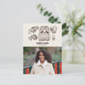 Kerstkaarten met foto en warme wensen voor de fees feestdagenkaart (Staand voorkant)