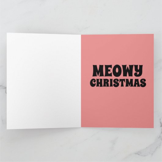 KERSTKAARTEN MET GROOTOGIGE ZOELE KATTEN KAART (Binnen)