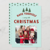 Kerstkaarten met het thema 'Have Yourself a Merry  Kaart (Voorkant / Achterkant)