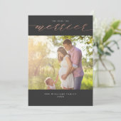 Kerstkaarten met 'Hoe meer hoe beter' Feestdagenkaart (Staand voorkant)