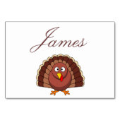 Kerstkaarten met kalkoen kaart (Achterkant)