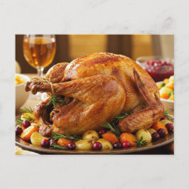 Kerstkaarten met kalkoen voor Thanksgiving Gezelli Feestdagenkaart