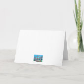 Kerstkaarten met Kerstman pelikanen. Bedankkaart (Achterkant)