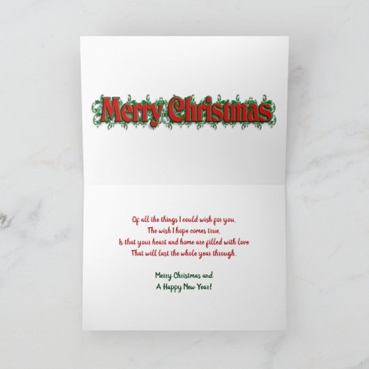 Kerstkaarten met leuke kardinalen kaart (Binnen)