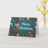 Kerstkaarten met Notenkraker Kaart (Gele Bloem)
