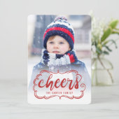 Kerstkaarten met scrollende foto's feestdagenkaart (Staand voorkant)