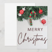 kerstkaarten met seizoensgebonden thema kaart (Voorkant / Achterkant)