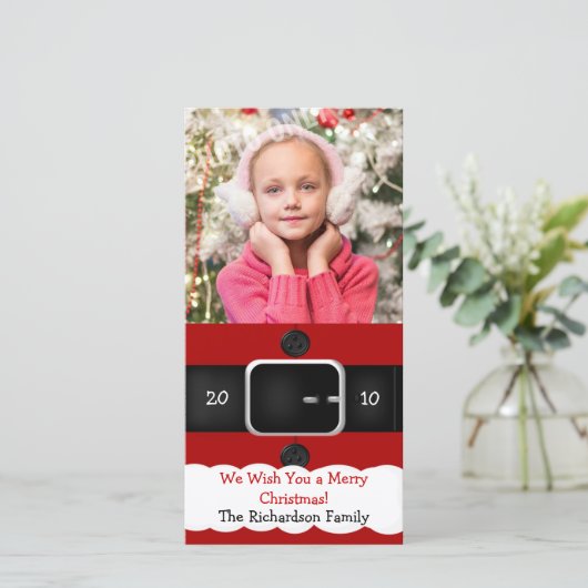 Kerstkaarten met Sinterklaaspak Feestdagenkaart (Staand voorkant)