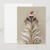 Kerstkaarten met Springende Spinnen Feestdagenkaart (Voorkant / Achterkant)