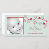 Kerstkaarten met Vakantie Vogels Feestdagenkaart (Voorkant / Achterkant)