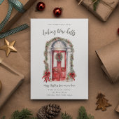 Kerstkaarten met verhuisaankondiging voor nieuwe h feestdagenkaart