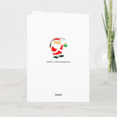 Kerstkaarten met vissen feestdagen kaart (Achterkant)