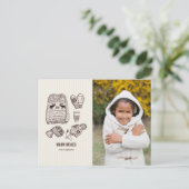 Kerstkaarten met warme wensen voor de feestdagen (Staand voorkant)