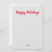 Kerstkaarten met waterverf-sneeuwman feestdagenkaart (Achterkant)