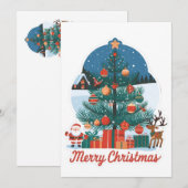 Kerstkaarten: Nieuw Munter Model Feestdagenkaart (Voorkant / Achterkant)