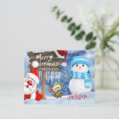 Kerstkaarten Noordpool Briefkaart (Staand voorkant)