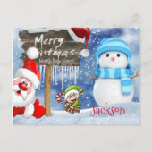 Kerstkaarten Noordpool Briefkaart (Voorkant)