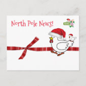 Kerstkaarten Noordpool Kip Briefkaart (Voorkant)