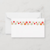 kerstkaarten notitiekaartje (Achterkant)