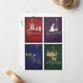 kerstkaarten notitiekaartje (Voorkant / Achterkant in situ)