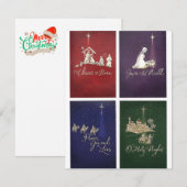 kerstkaarten notitiekaartje (Voorkant / Achterkant)