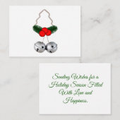 Kerstkaarten Notitiekaartje (Voorkant / Achterkant)