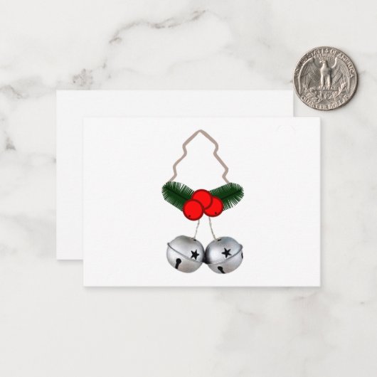 Kerstkaarten Notitiekaartje (Voorkant / Achterkant in situ)