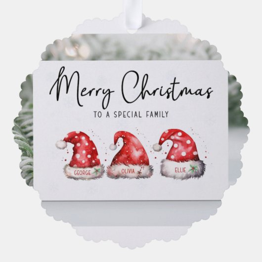 kerstkaarten ornament kaart (Achterkant)